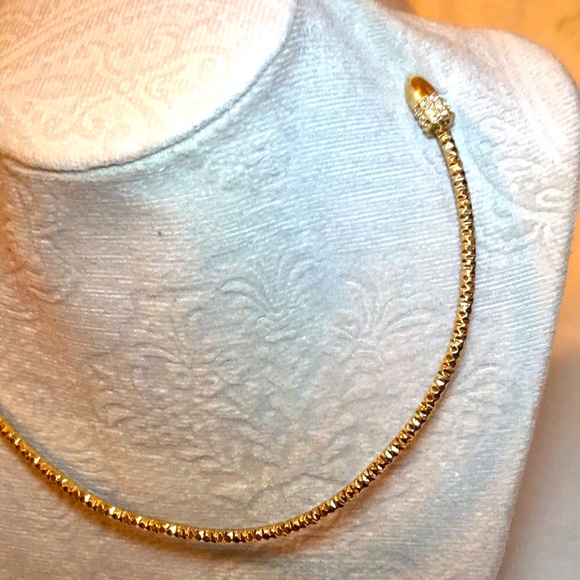 BCB Generation® Golden Rhinestone choker - Picture 2 of 5